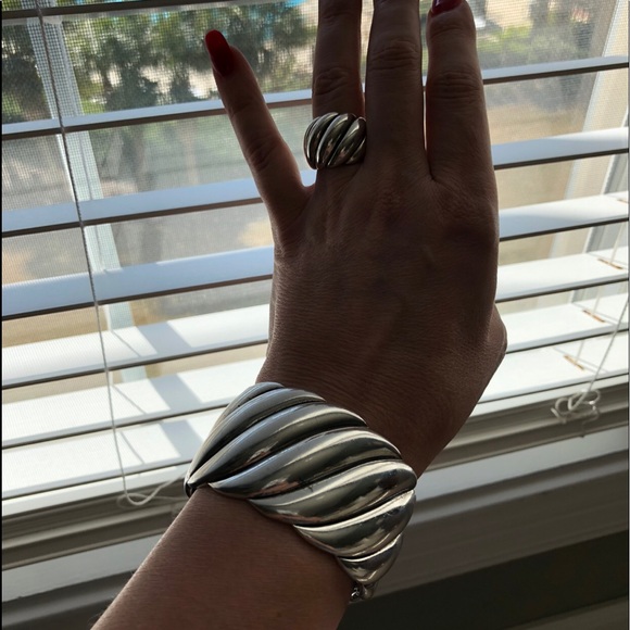 DAVID YURMAN CUFF ONLY-925 SILVER DY HAMPTON CUFF - Picture 2 of 6